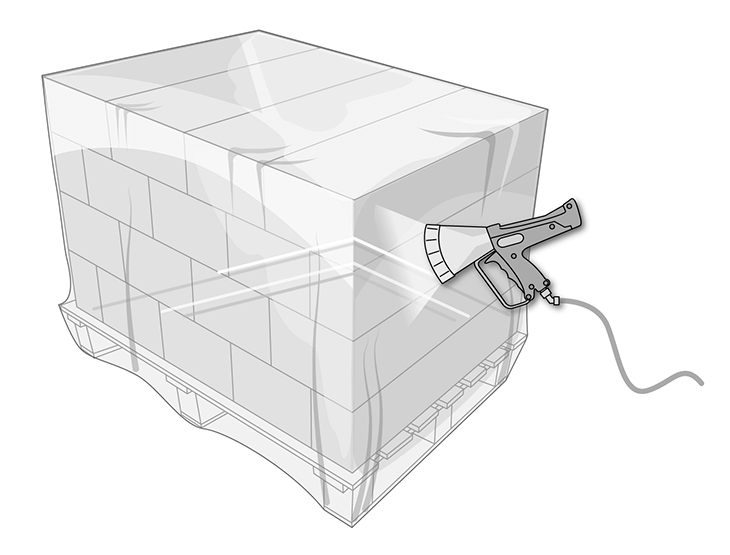 Heat shrink pallet covers Polycover Blackpool